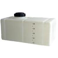Ace Roto-Mold 20 Gallon Plastic Horizontal Applicator Tank with Sump Bottom in White